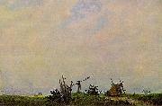 Caspar David Friedrich Meeresstrand mit Fischer Germany oil painting artist